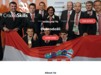 Frontpage screenshot for site: (http://croatiaskills.hr)