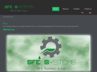 Frontpage screenshot for site: SFE Sustavi (http://www.sfe-sustavi.hr)