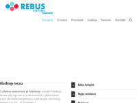 Frontpage screenshot for site: Rebus - Hlađenje i grijanje terasa, ledomati, minibarovi (http://rebus.hr)