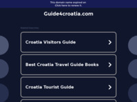 Frontpage screenshot for site: Guide4Croatia (http://www.guide4croatia.com)