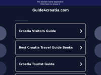 Frontpage screenshot for site: (http://www.guide4croatia.com)