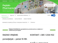 Frontpage screenshot for site: (http://pejdah-pharmacia.hr)