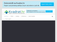 Frontpage screenshot for site: Kvadrat.hr - Magazin o nekretninama i kulturi stanovanja (http://www.kvadrat.hr)