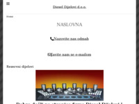 Frontpage screenshot for site: (http://www.dieseldijelovi.com)