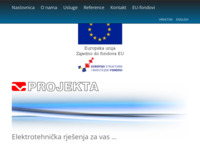 Frontpage screenshot for site: Projektiranje elektroinstalacija - Projekta (http://www.projekta-karlovac.hr/)