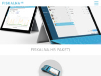 Frontpage screenshot for site: (http://fiskalna.hr/)
