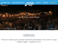 Frontpage screenshot for site: (http://www.ceprljanda-idro.net/)