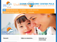 Frontpage screenshot for site: Down syndrome centar Pula (http://www.downcentar.hr)