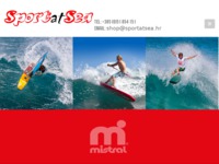 Frontpage screenshot for site: Oprema za surfanje - Windsurfing Hrvatska (http://sportatsea.hr/)