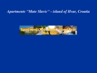 Slika naslovnice sjedišta: Apartmani Mate Slavić - otok Hvar (http://www.hvar-booking.com)