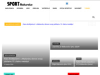 Frontpage screenshot for site: (http://www.sportmakarska.com)