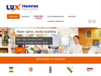 Frontpage screenshot for site: (http://lux-trgovina.hr)