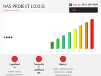 Frontpage screenshot for site: Has Projekt j.d.o.o. – za projektiranje i nadzor (http://hasprojekt.hr/)