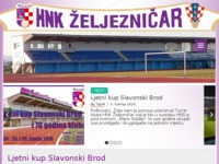 Frontpage screenshot for site: (http://hnkzeljeznicar.hr/)