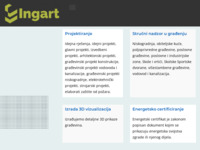 Frontpage screenshot for site: (http://ingart.hr/)