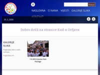 Frontpage screenshot for site: Kulturno umjetničko društvo Orljava (http://kud-orljava.hr/)