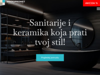Frontpage screenshot for site: (http://mikropromet.hr/)