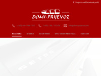Frontpage screenshot for site: (http://domi-prijevoz.com)