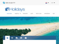 Frontpage screenshot for site: (http://eholidays.hr)