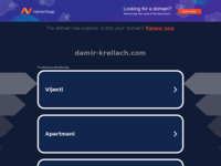 Frontpage screenshot for site: Službena stranica Damira Kreilach (http://www.damir-kreilach.com)