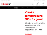 Frontpage screenshot for site: (http://www.vibrus.hr)