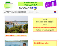 Frontpage screenshot for site: (http://www.apartmani-rogoznica.info)