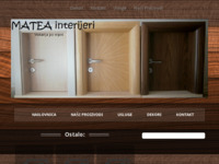 Frontpage screenshot for site: Matea Interijeri – Stolarija po mjeri! (http://www.matea-interijeri.com)