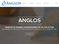 Frontpage screenshot for site: (http://anglos.hr)