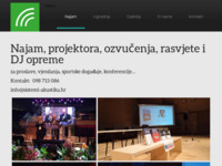 Frontpage screenshot for site: (http://sistemi-akustika.hr)