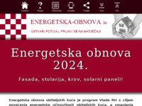 Frontpage screenshot for site: (http://energetska-obnova.hr)