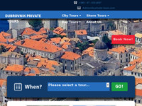Frontpage screenshot for site: (http://dubrovnik-private-tours.com)