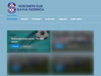 Slika naslovnice sjedišta: NK Slavija Pleternica (http://nkslavija.hr)