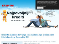 Frontpage screenshot for site: (http://www.kreditni-savjetnik.com)