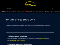 Frontpage screenshot for site: Kontakt emisija Zlatna Zora (http://www.zlatnazora.hr/)