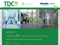 Frontpage screenshot for site: TDC d.o.o. montaža dizala, grijanje, hlađenje, ventilacija i projektiranje (http://tdc.hr/)