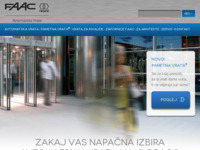 Frontpage screenshot for site: (http://www.automatska-vrata.com)