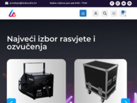 Frontpage screenshot for site: LEDaudio d.o.o. - Rasvjeta, razglasi i ozvučenja (http://www.ledaudio.hr)