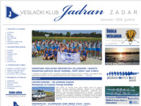 Slika naslovnice sjedišta: Veslački klub (http://www.vk-jadran.hr)
