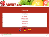 Frontpage screenshot for site: (http://sgpromet.hr/)