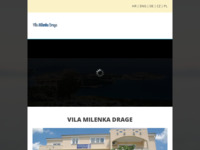 Frontpage screenshot for site: Vila Milenka Drage - Pakoštane (http://vila-milenka-drage.com)