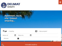 Frontpage screenshot for site: (http://www.delmat-tours.hr)