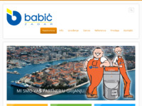 Slika naslovnice sjedišta: Babić d.o.o. - Zadar (http://www.babic.hr)