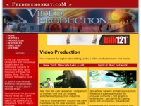 Frontpage screenshot for site: Feed The Monkey Productions (http://www.feedthemonkey.com)