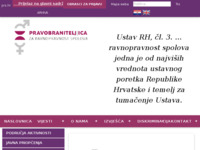 Frontpage screenshot for site: Pravobranitelj/ica za ravnopravnost spolova (http://www.prs.hr)