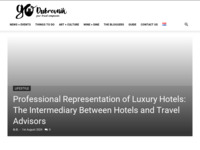 Frontpage screenshot for site: Go Dubrovnik - Your travel companion (http://www.godubrovnik.com/)