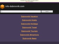 Frontpage screenshot for site: (http://www.info-dubrovnik.com/hr/)