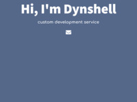 Frontpage screenshot for site: (http://dynshell.com)