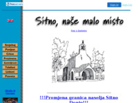 Frontpage screenshot for site: Sitno - Croatia (http://www.sitno.4mg.com)