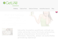 Frontpage screenshot for site: Inovativna GetLine Formula (http://www.getlineformula.com/)