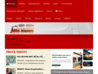 Frontpage screenshot for site: Lika express - Portal (http://www.lika-express.hr)